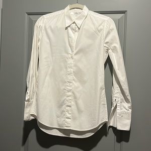 Collared White Button up Shirt